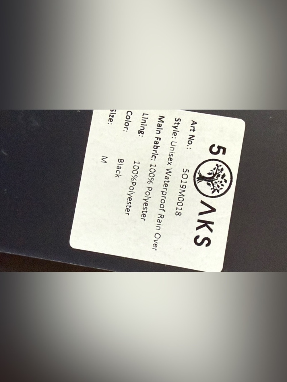 5Oaks Men’s Waterproof Rain Over Pants – Black Sz Medium - Picture 7 of 9